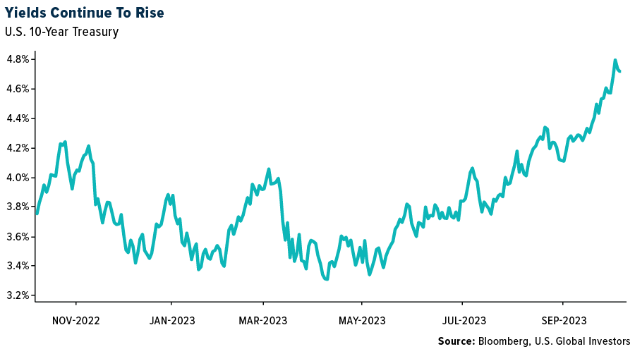 Yields continue to rise